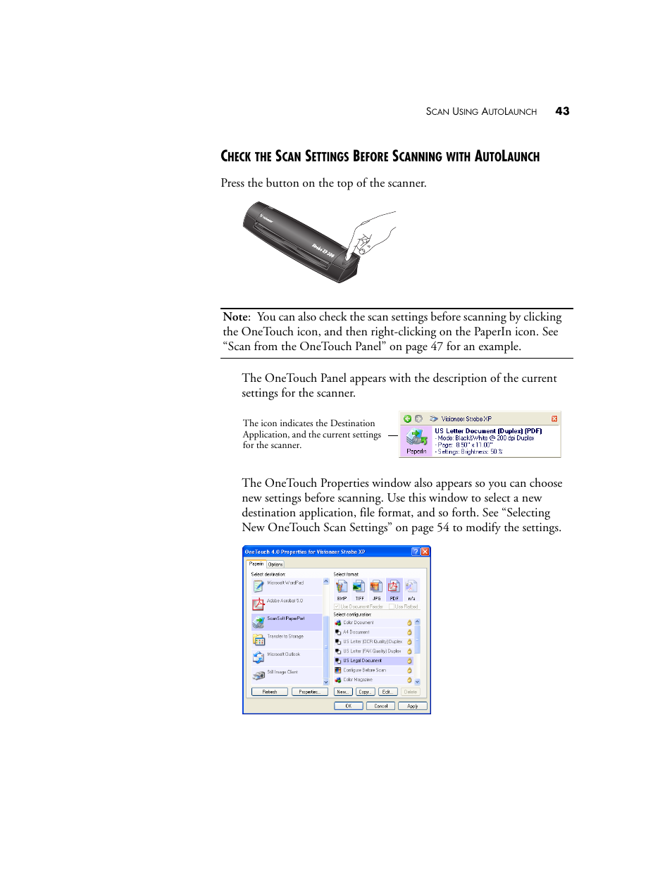 Visioneer XP 100 User Manual | Page 50 / 166