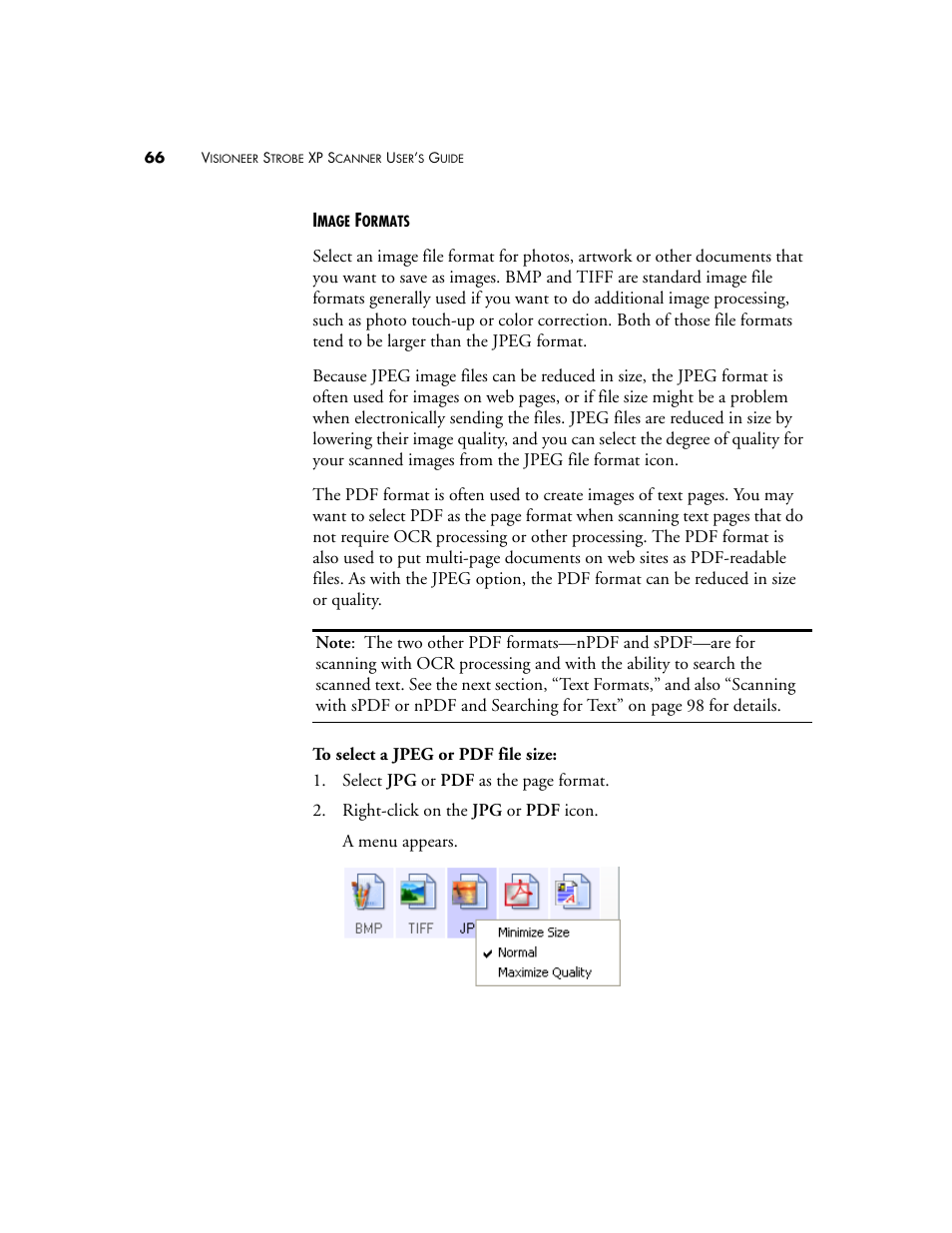 Visioneer XP 100 User Manual | Page 73 / 166