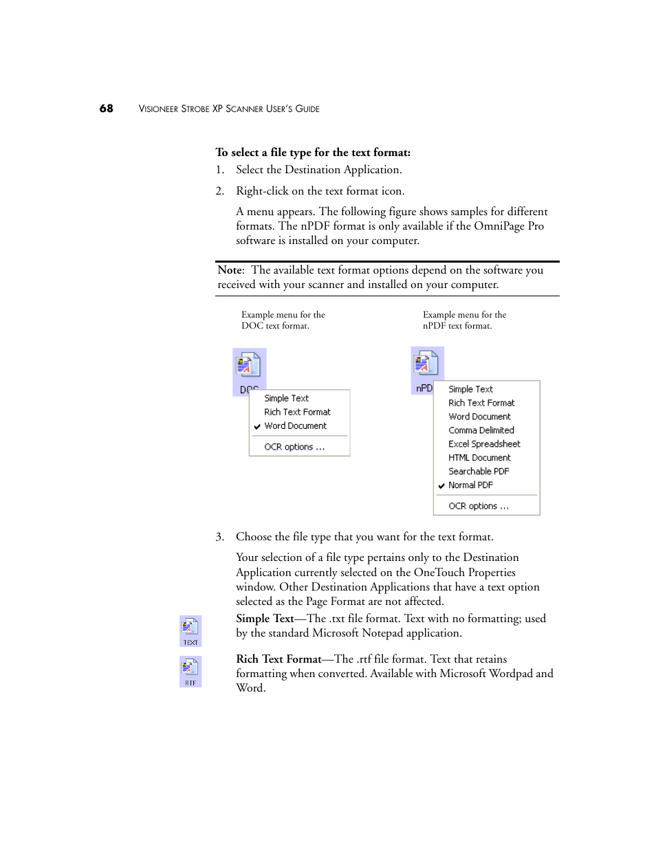 Visioneer XP 100 User Manual | Page 75 / 166