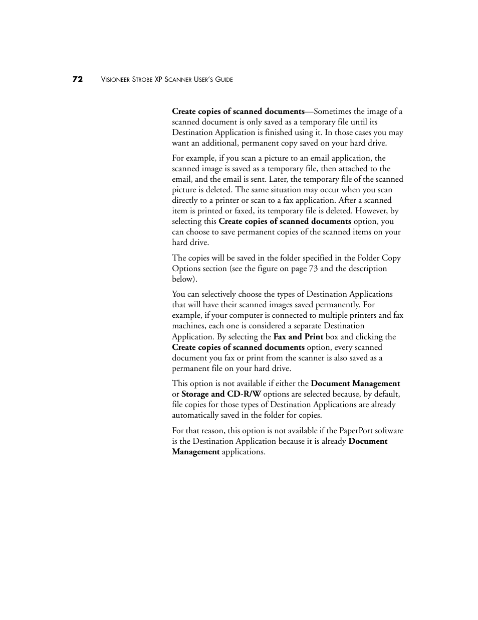 Visioneer XP 100 User Manual | Page 79 / 166