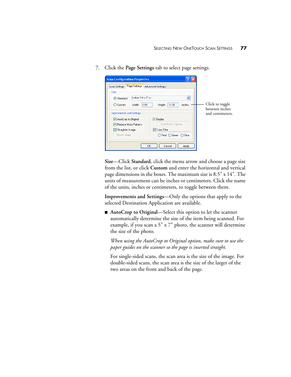 Visioneer XP 100 User Manual | Page 84 / 166