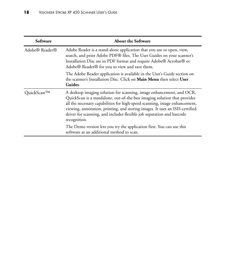 Visioneer STROBE 450 User Manual | Page 23 / 94