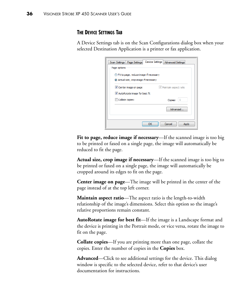 Visioneer STROBE 450 User Manual | Page 41 / 94