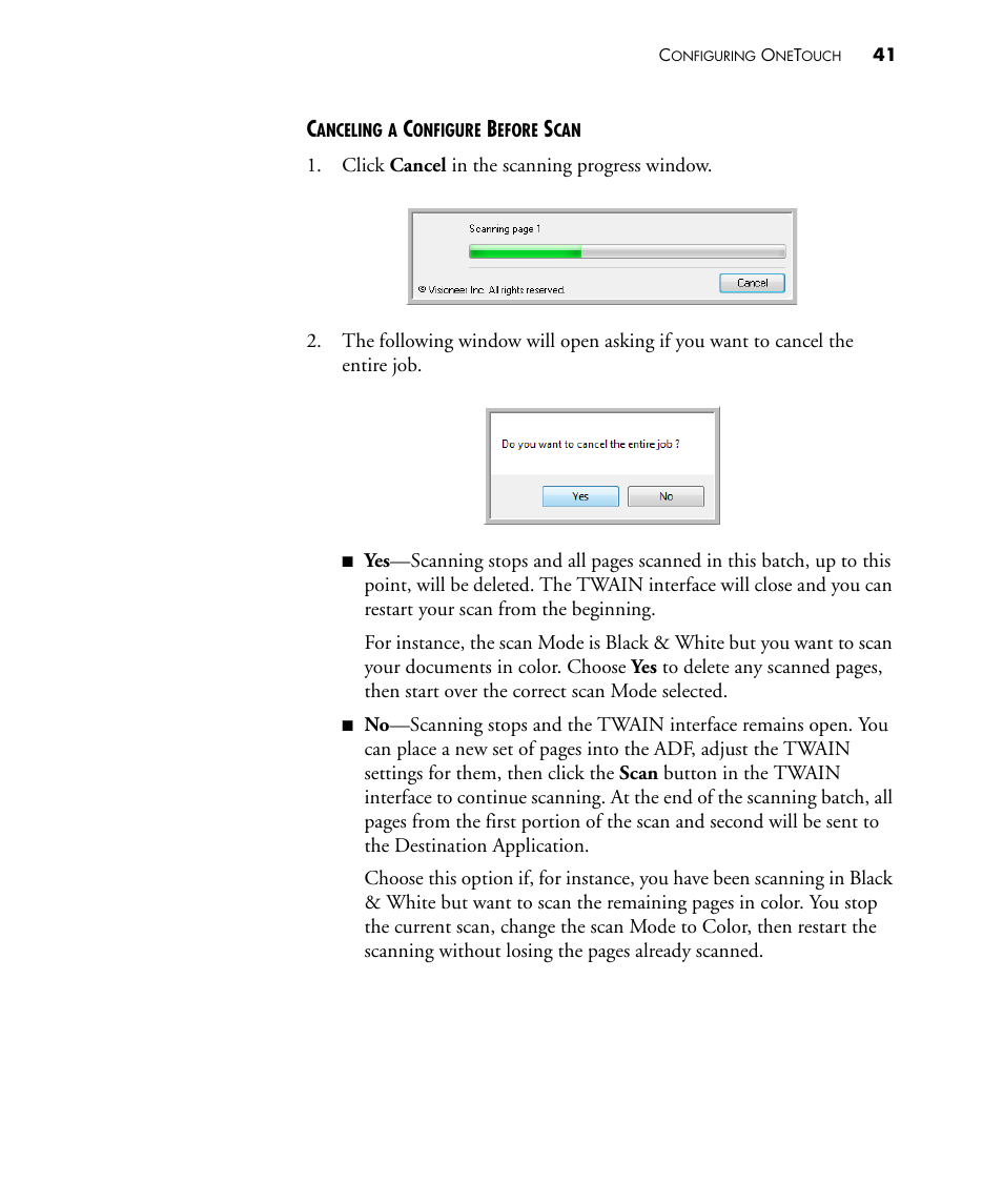 Visioneer STROBE 450 User Manual | Page 46 / 94