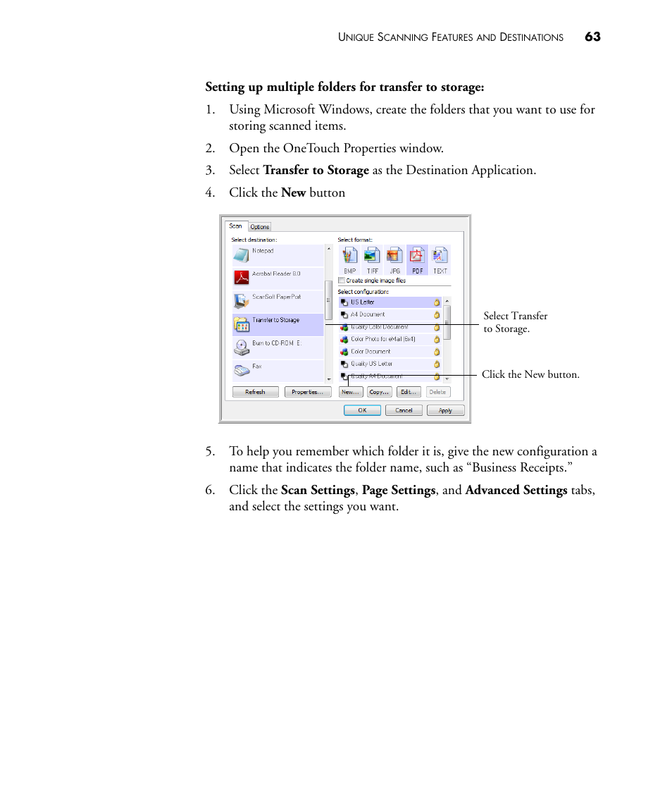 Visioneer STROBE 450 User Manual | Page 68 / 94