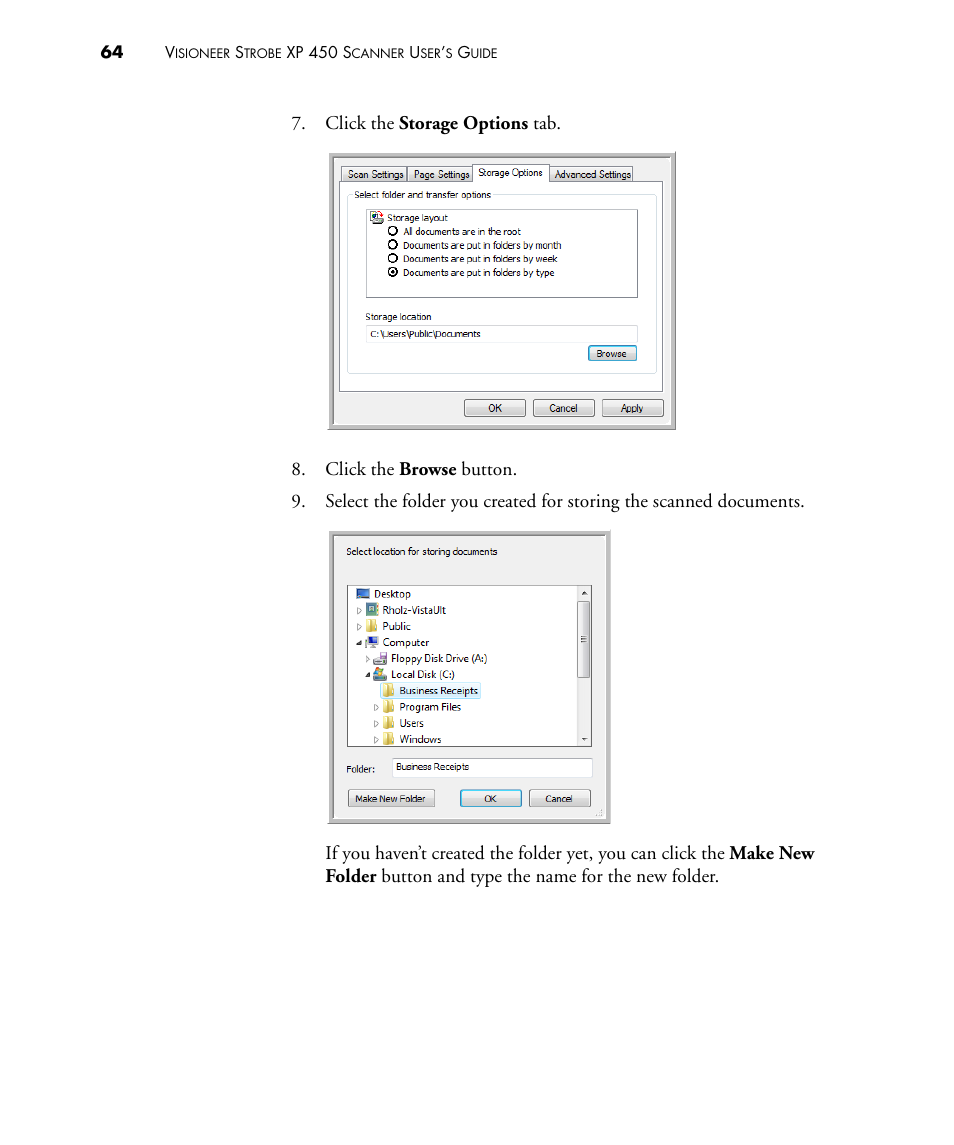 Visioneer STROBE 450 User Manual | Page 69 / 94