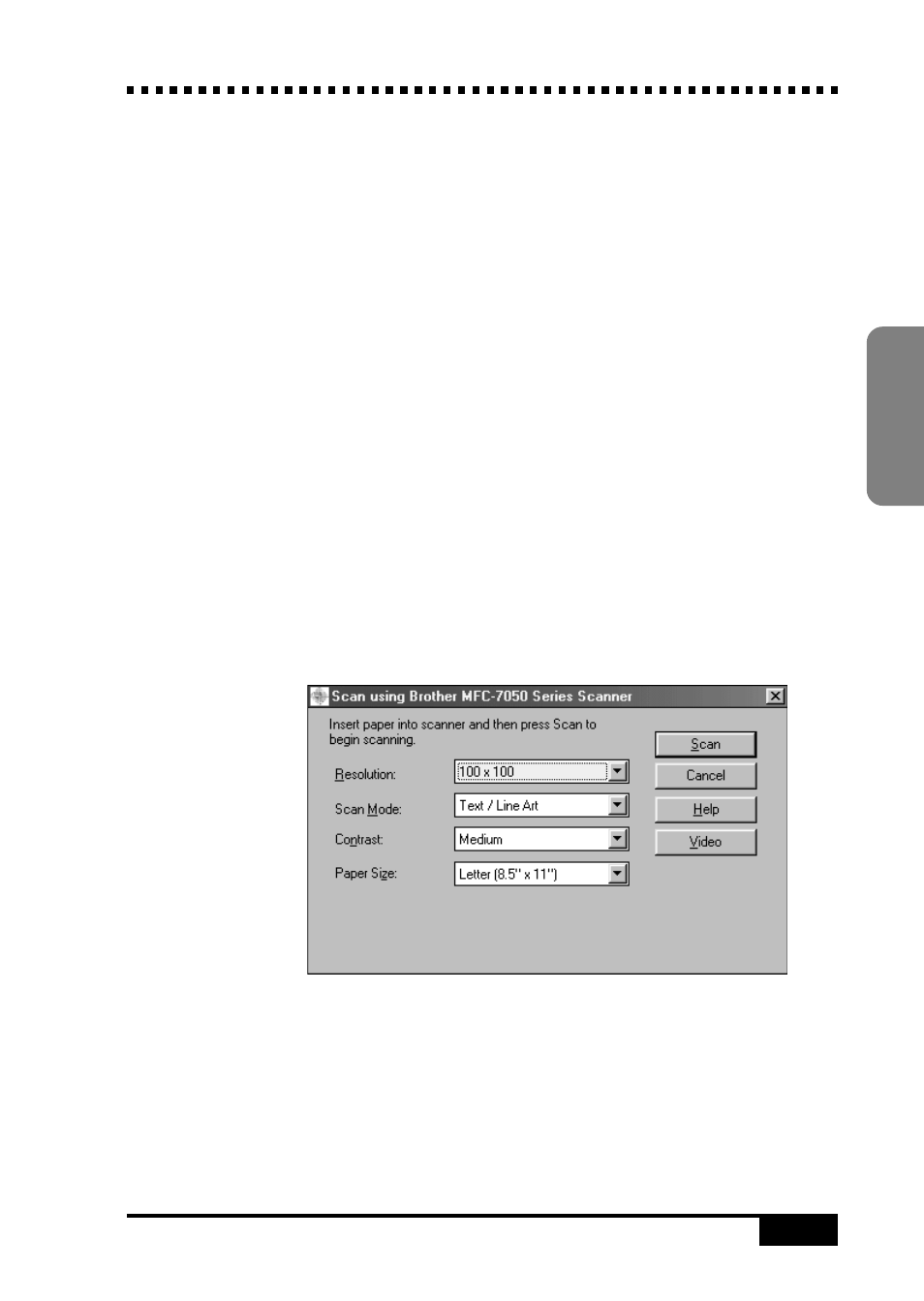 Scanning a document, Twain compliant, Accessing the scanner | Visioneer MFC7050C User Manual | Page 161 / 264