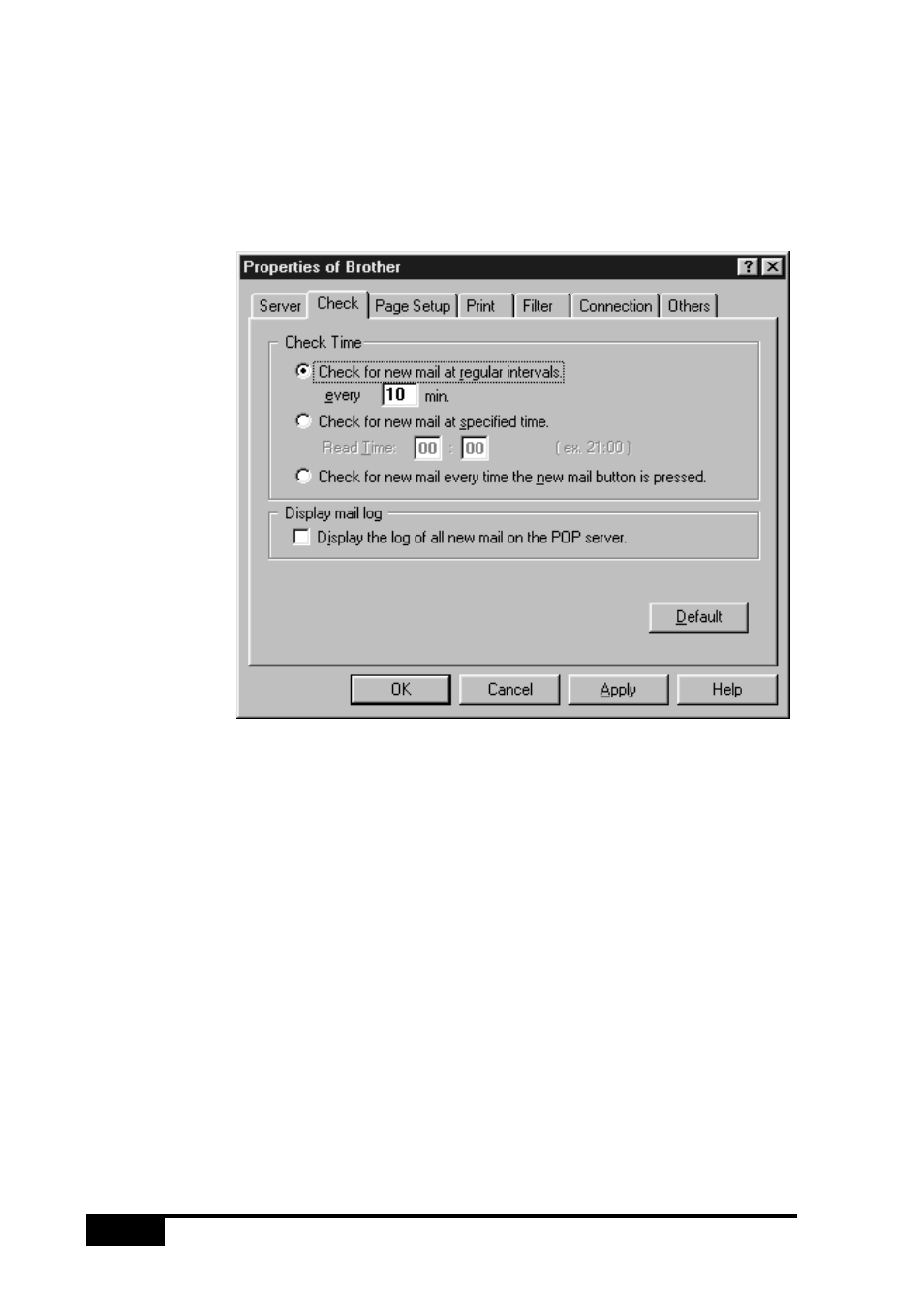Setting the check time | Visioneer MFC7050C User Manual | Page 202 / 264