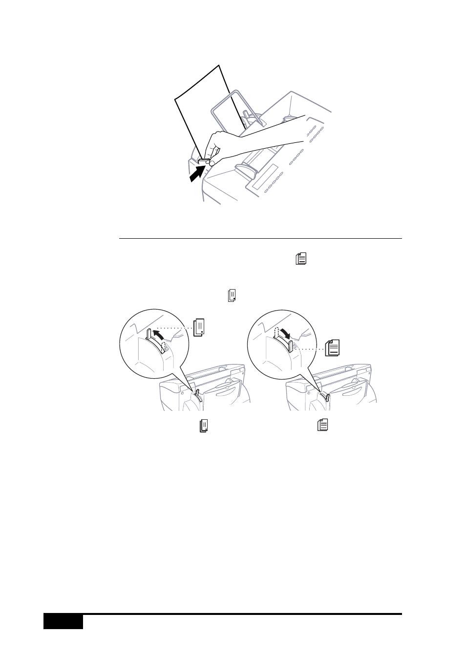Selecting paper thickness | Visioneer MFC7050C User Manual | Page 28 / 264