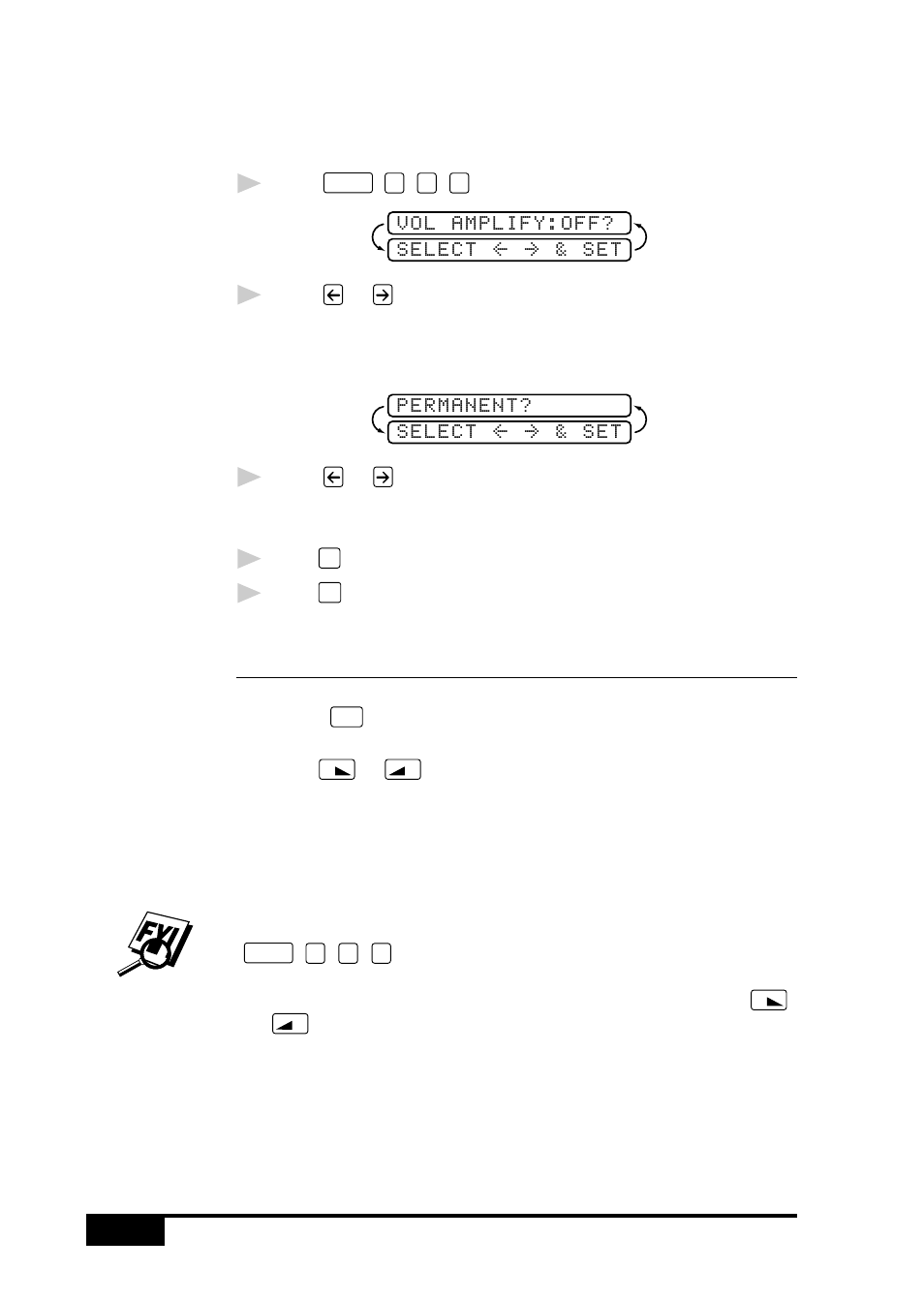 Setting volume amplify, Setting the speaker volume | Visioneer MFC7050C User Manual | Page 58 / 264