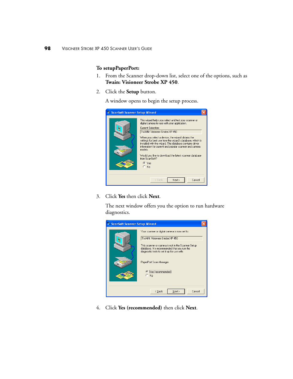 Visioneer XP 450 User Manual | Page 103 / 132