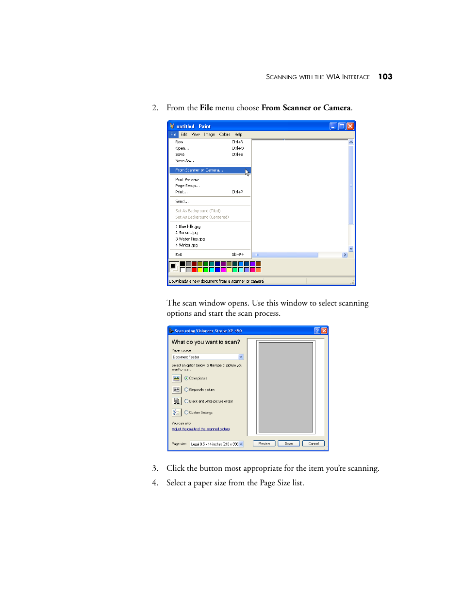 Visioneer XP 450 User Manual | Page 108 / 132