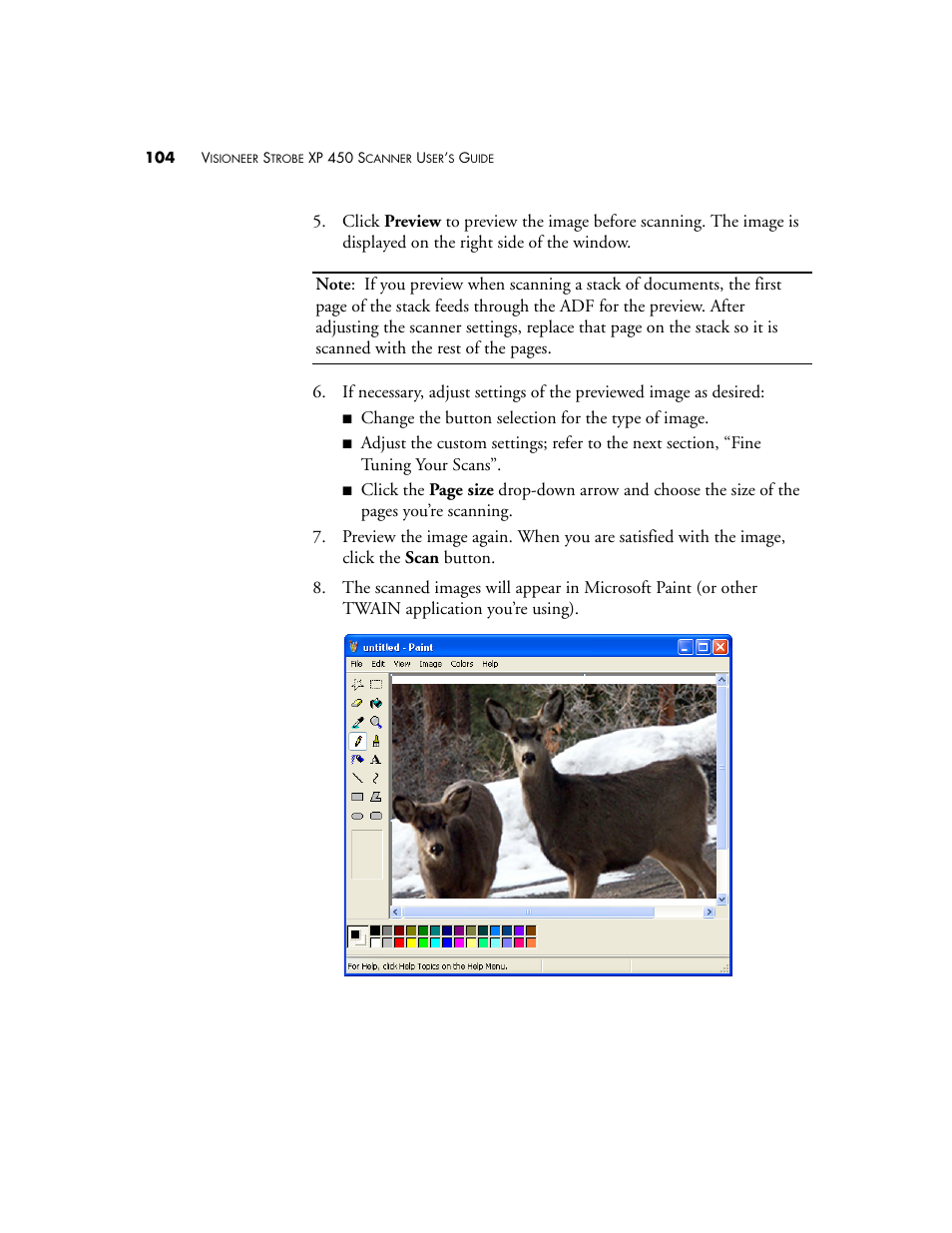 Visioneer XP 450 User Manual | Page 109 / 132
