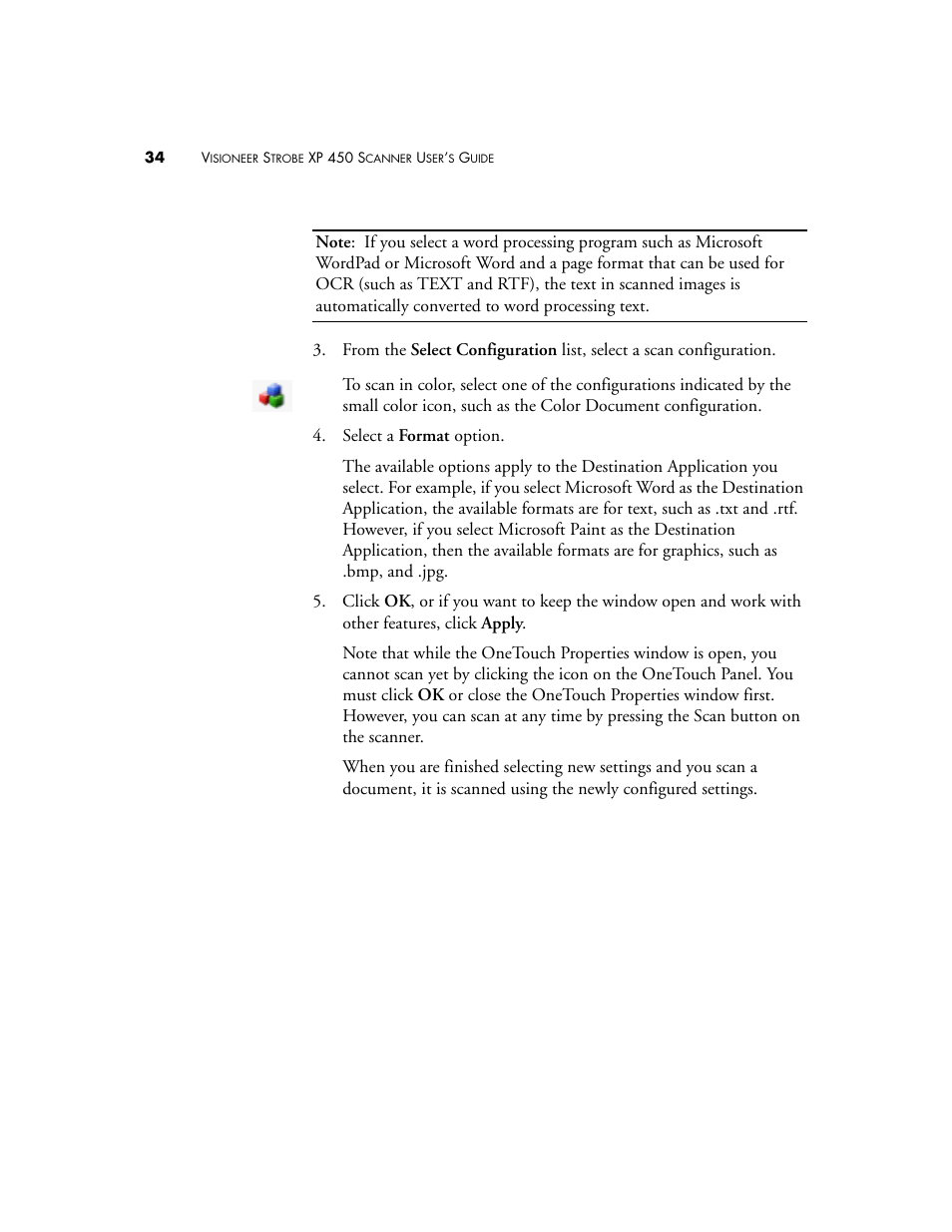 Visioneer XP 450 User Manual | Page 39 / 132