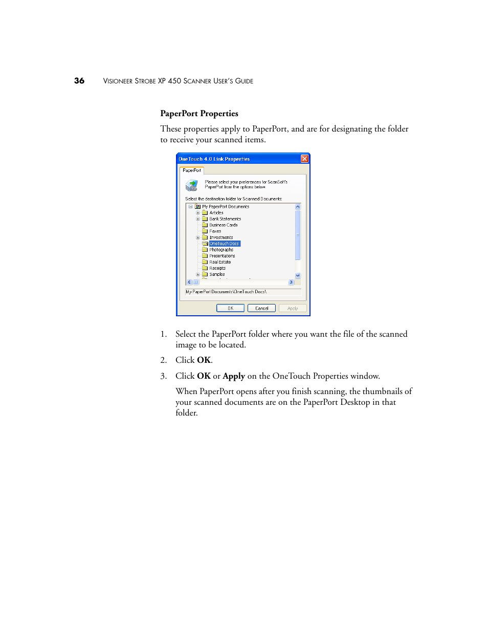 Visioneer XP 450 User Manual | Page 41 / 132