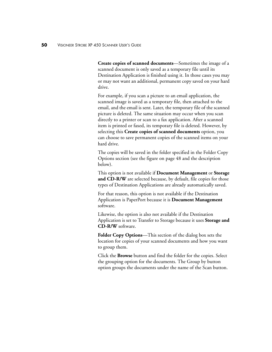 Visioneer XP 450 User Manual | Page 55 / 132