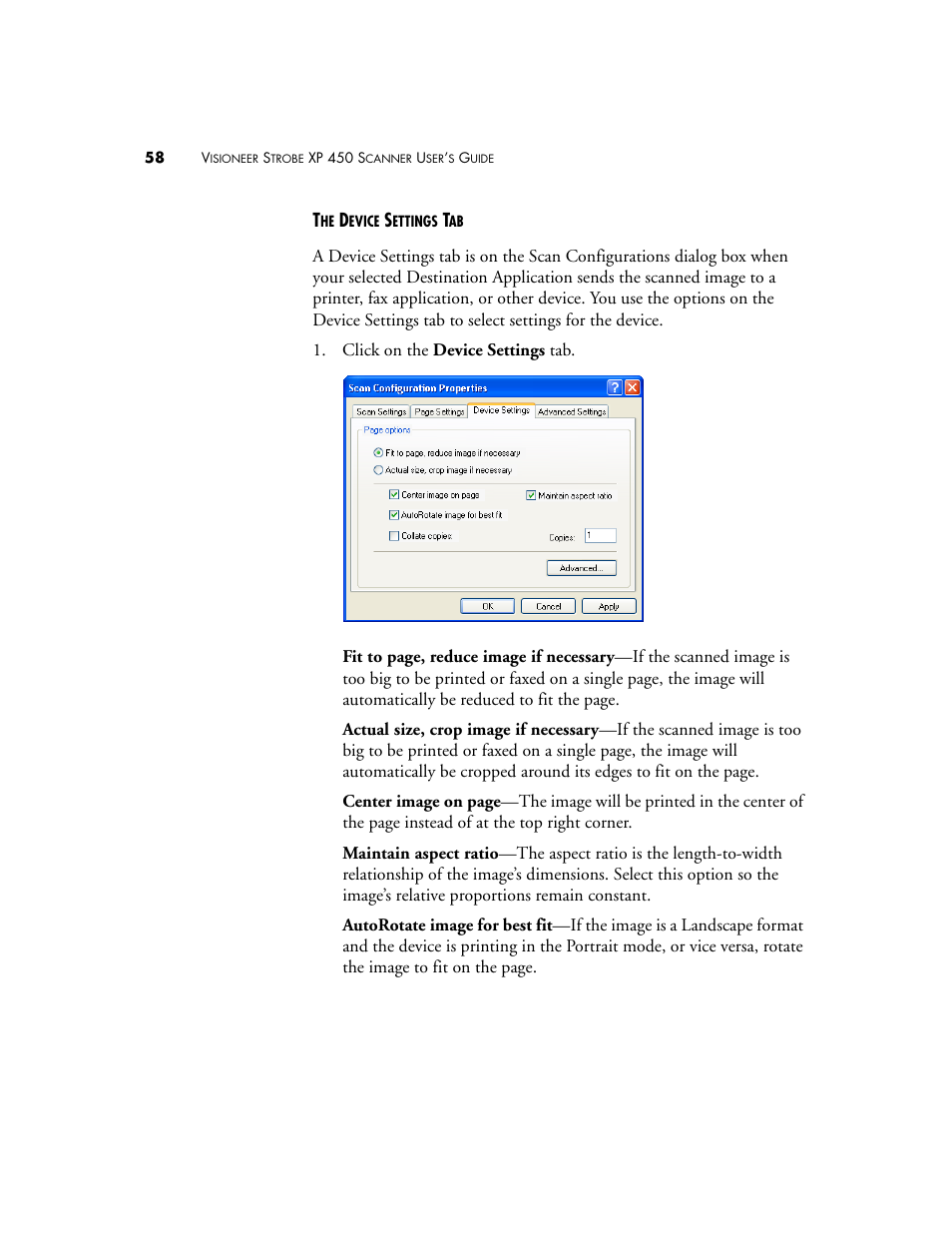 Visioneer XP 450 User Manual | Page 63 / 132