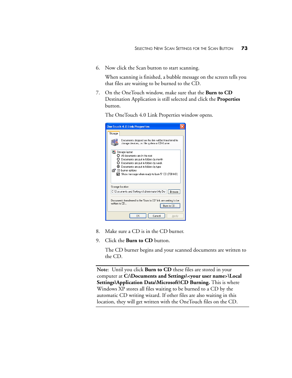 Visioneer XP 450 User Manual | Page 78 / 132