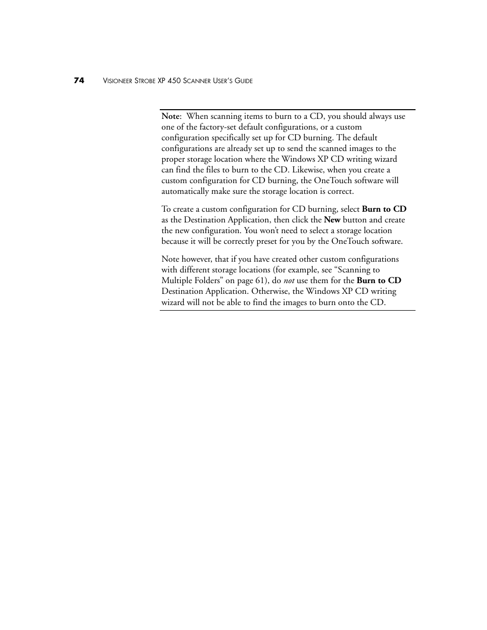 Visioneer XP 450 User Manual | Page 79 / 132