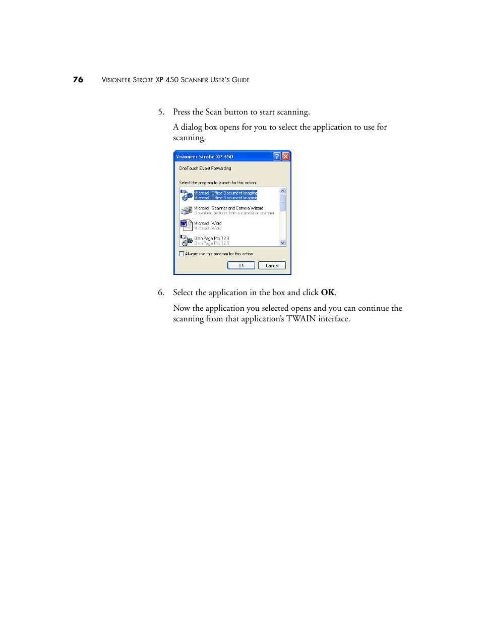 Visioneer XP 450 User Manual | Page 81 / 132