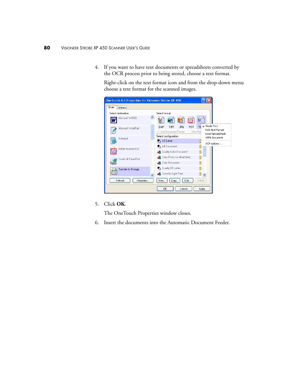 Visioneer XP 450 User Manual | Page 85 / 132