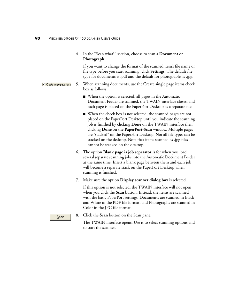 Visioneer XP 450 User Manual | Page 95 / 132