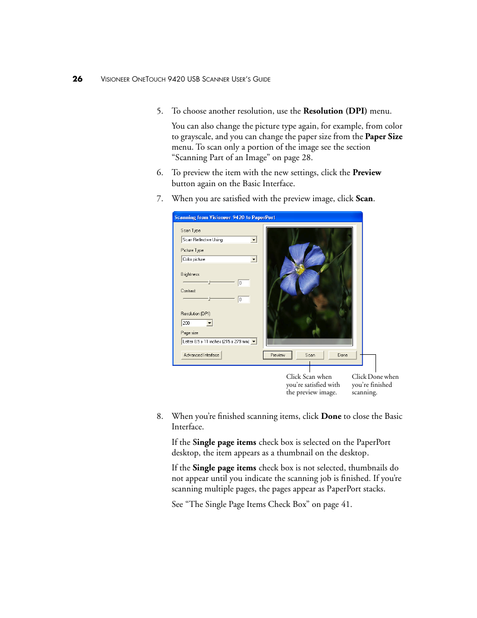 Visioneer 9420 User Manual | Page 30 / 106