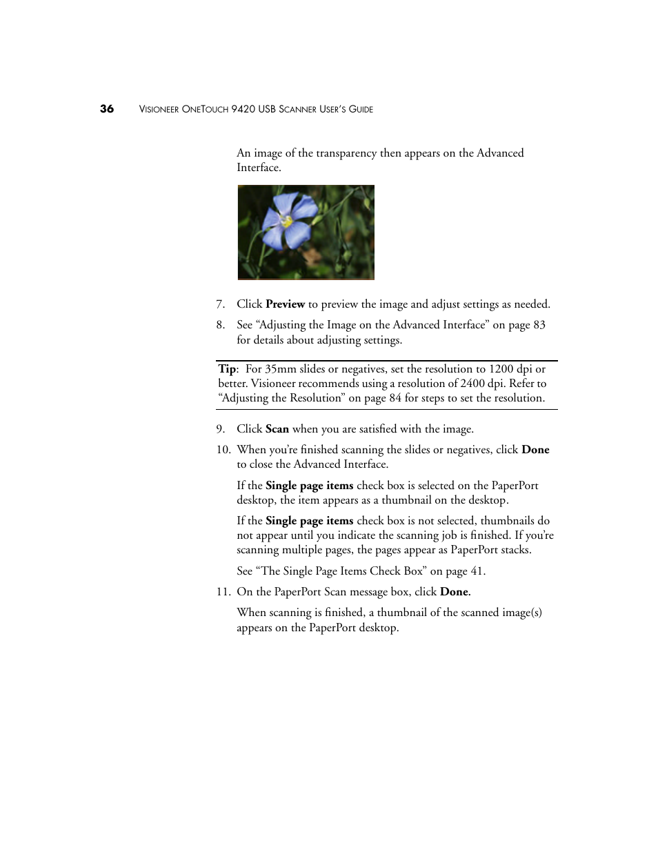 Visioneer 9420 User Manual | Page 40 / 106