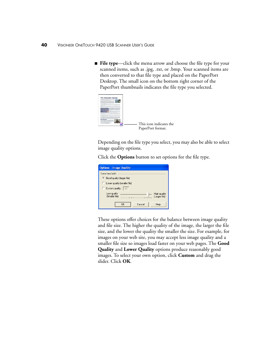 Visioneer 9420 User Manual | Page 44 / 106