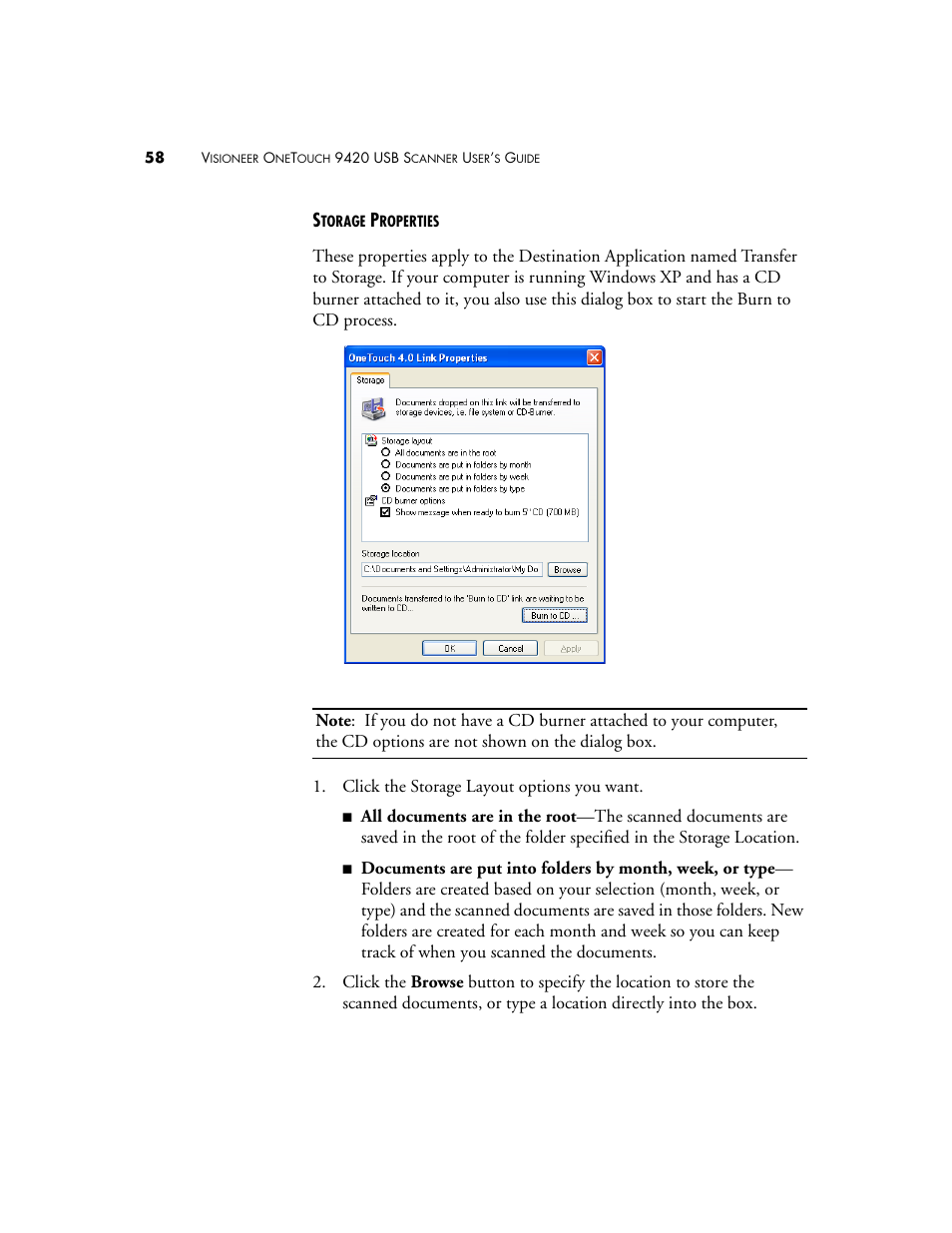 Visioneer 9420 User Manual | Page 62 / 106