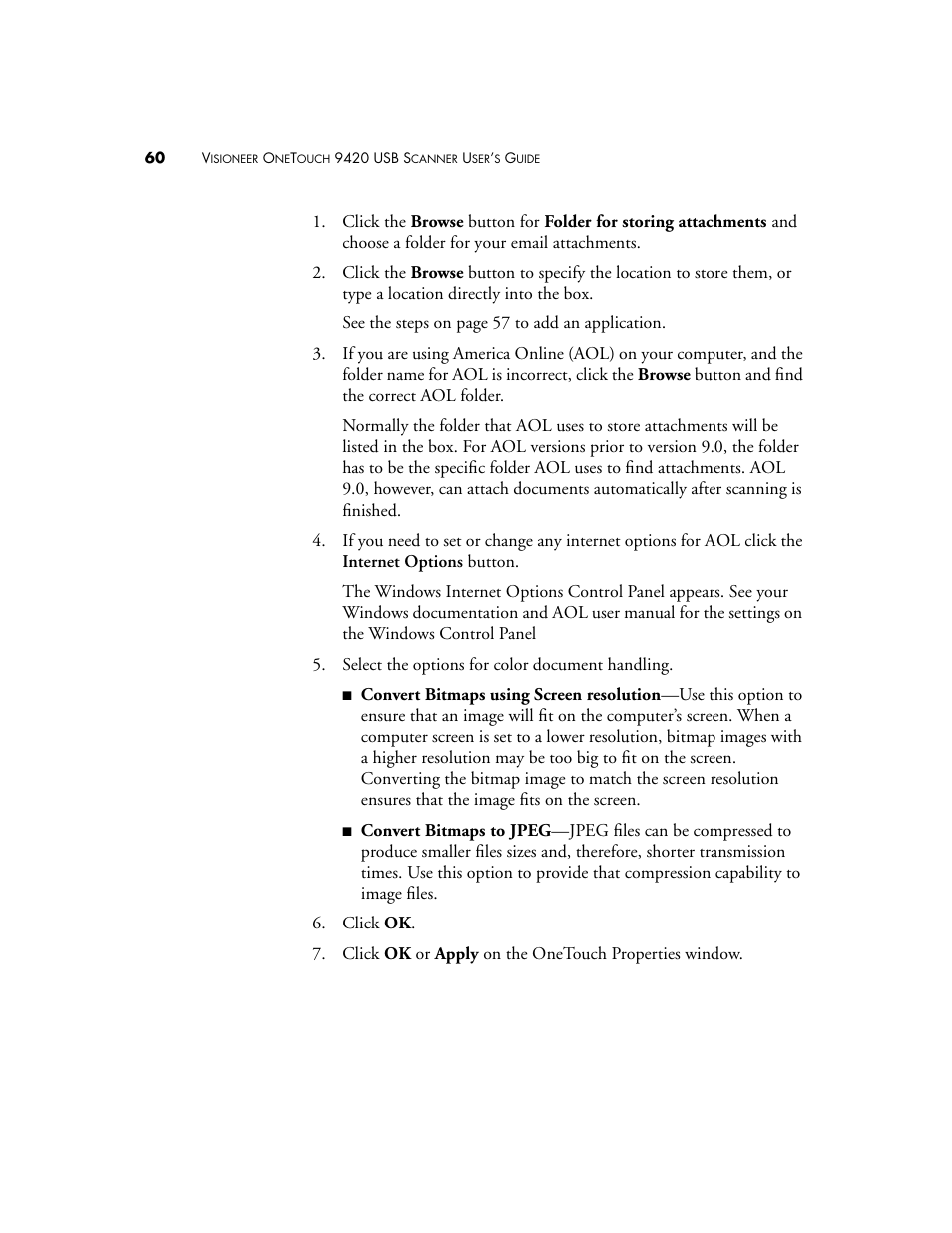 Visioneer 9420 User Manual | Page 64 / 106