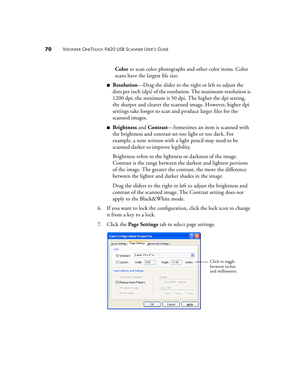 Visioneer 9420 User Manual | Page 74 / 106