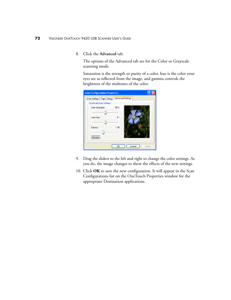 Visioneer 9420 User Manual | Page 76 / 106
