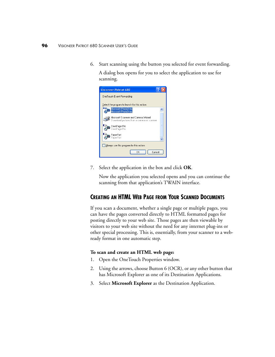 Html w | Visioneer Patriot 680 User Manual | Page 103 / 158