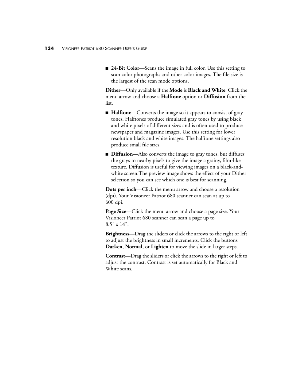 Visioneer Patriot 680 User Manual | Page 141 / 158