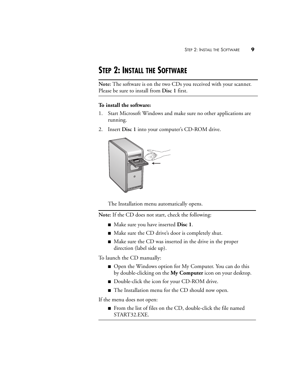 Step 2: install the software, Nstall, Oftware | Visioneer Patriot 680 User Manual | Page 16 / 158