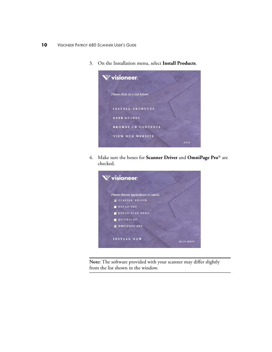 Visioneer Patriot 680 User Manual | Page 17 / 158