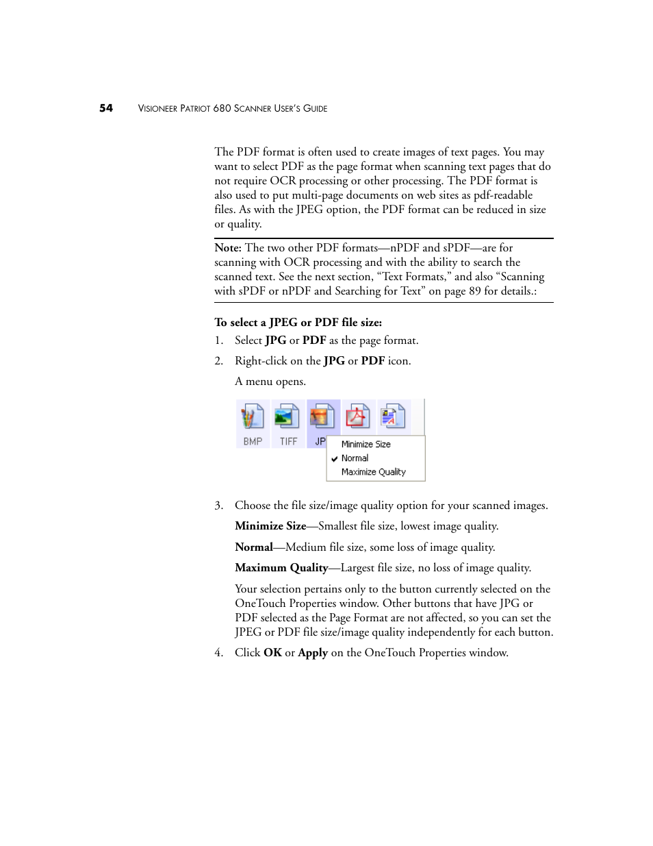 Visioneer Patriot 680 User Manual | Page 61 / 158