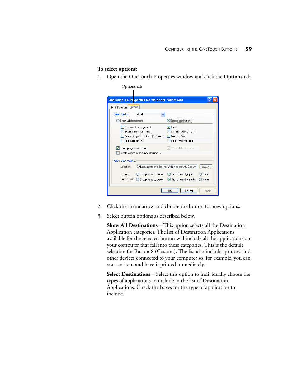 Visioneer Patriot 680 User Manual | Page 66 / 158