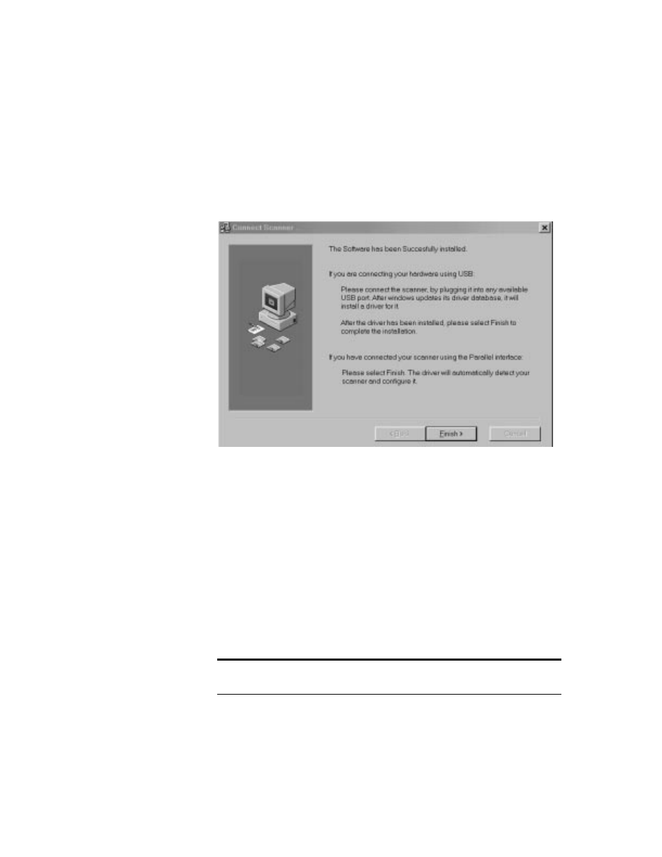 Step 2: connecting the scanner, Step 2: c, Onnecting | Canner | Visioneer OneTouch 8900 User Manual | Page 10 / 58