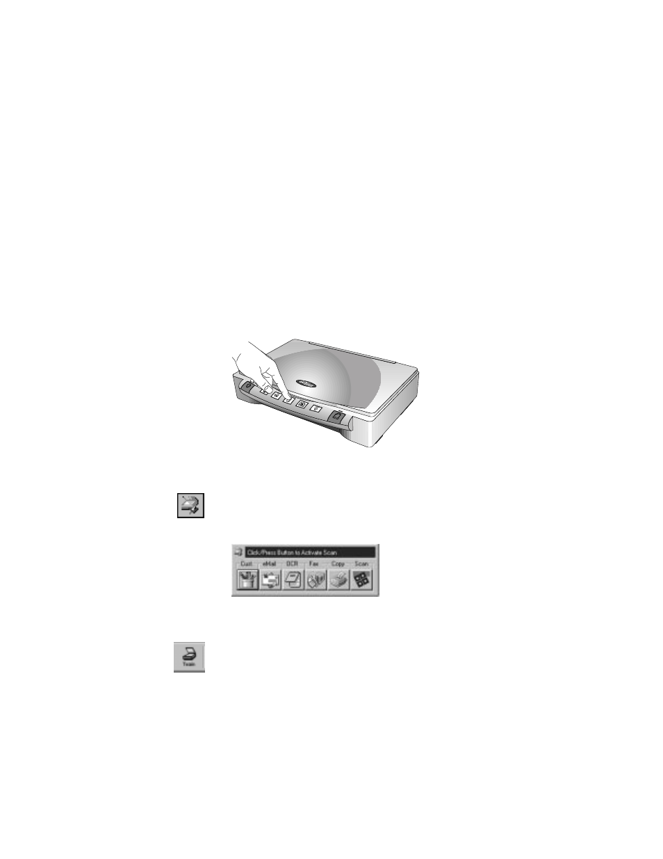 Three ways to scan, Scanning, Hree | Visioneer OneTouch 8900 User Manual | Page 17 / 58
