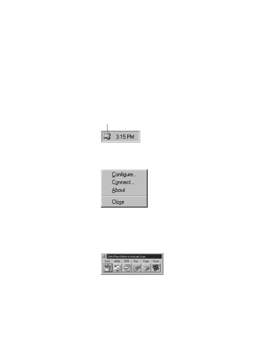 Configuring the scanner, Onfiguring, Canner | Visioneer OneTouch 8900 User Manual | Page 21 / 58
