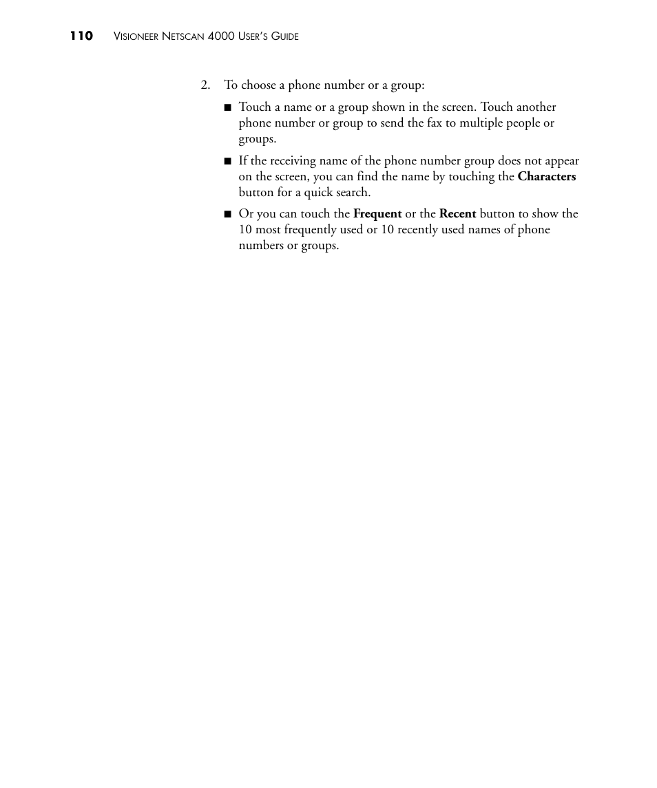 Visioneer NETSCAN 4000 User Manual | Page 117 / 186
