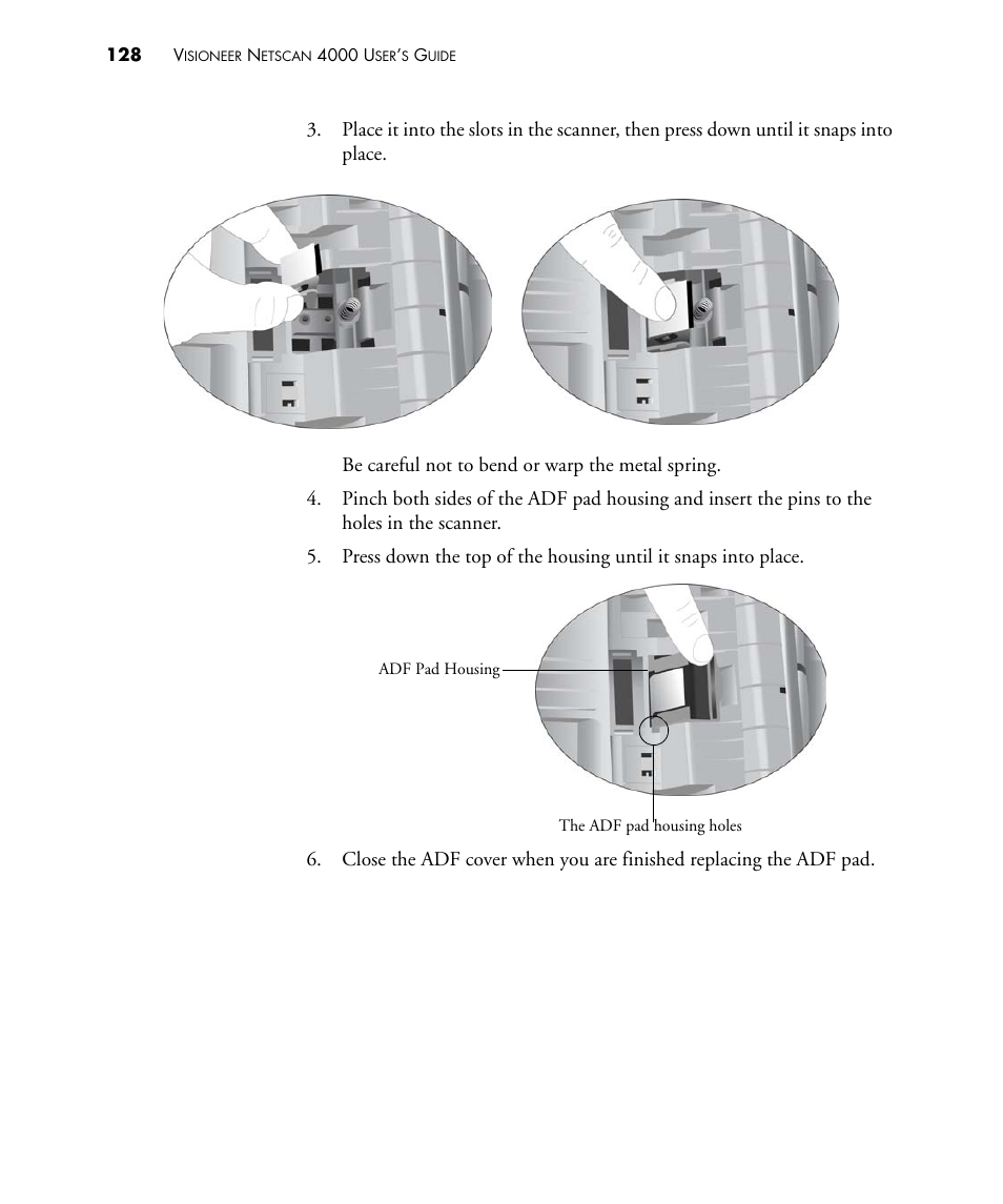 Visioneer NETSCAN 4000 User Manual | Page 135 / 186