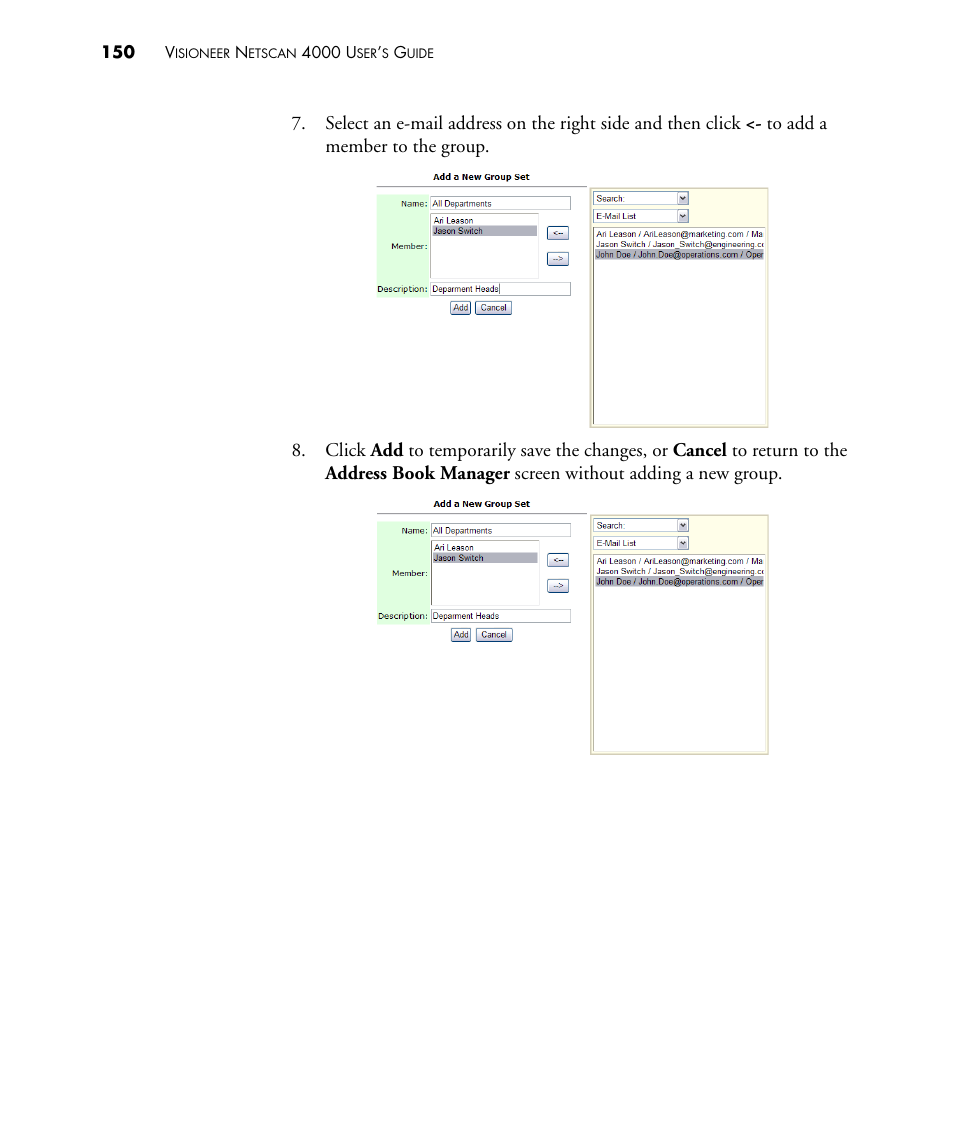 Visioneer NETSCAN 4000 User Manual | Page 157 / 186