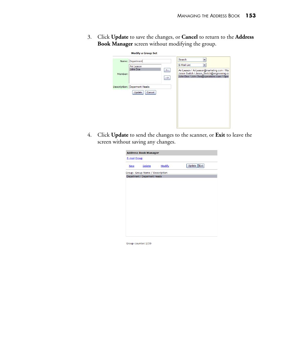 Visioneer NETSCAN 4000 User Manual | Page 160 / 186