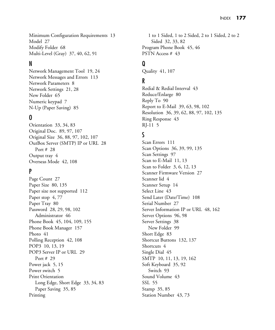Visioneer NETSCAN 4000 User Manual | Page 184 / 186