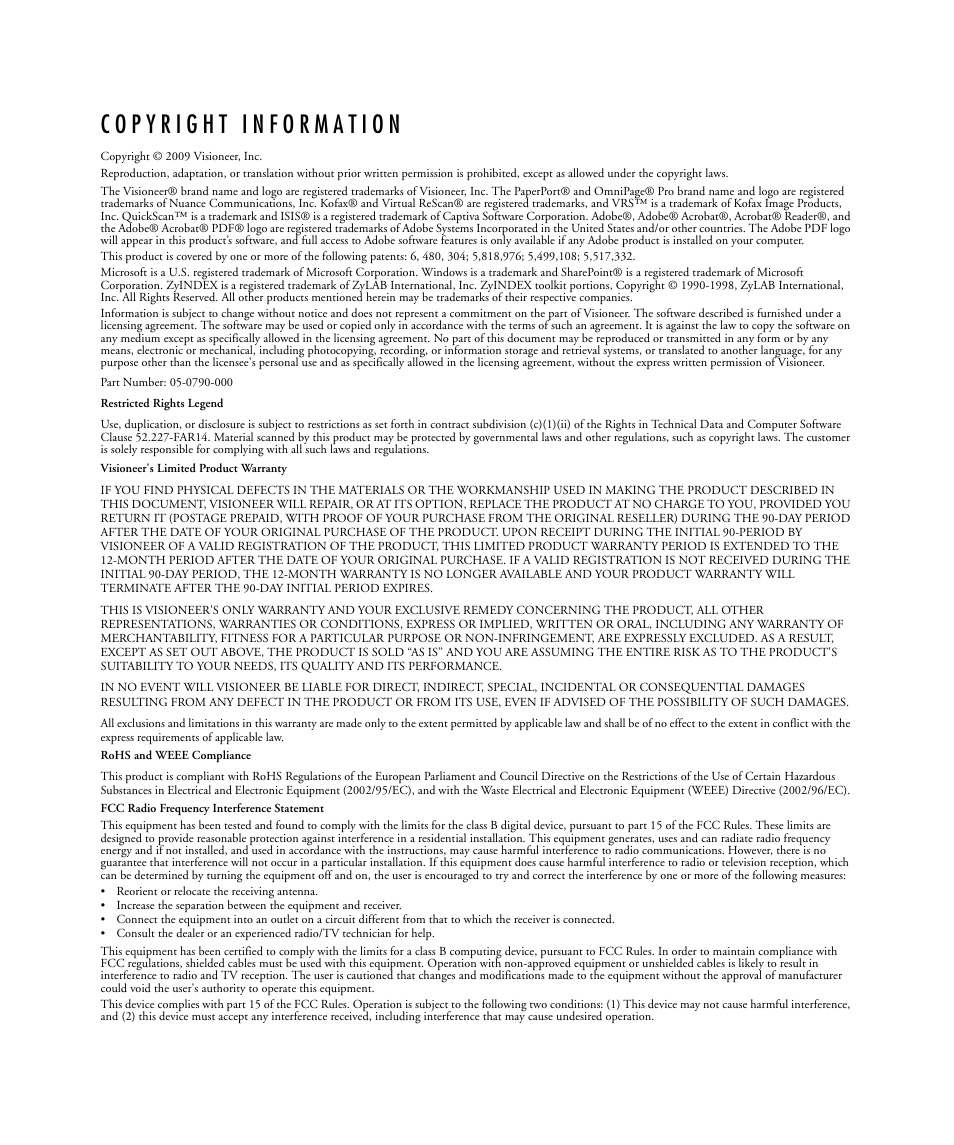 Visioneer NETSCAN 4000 User Manual | Page 3 / 186