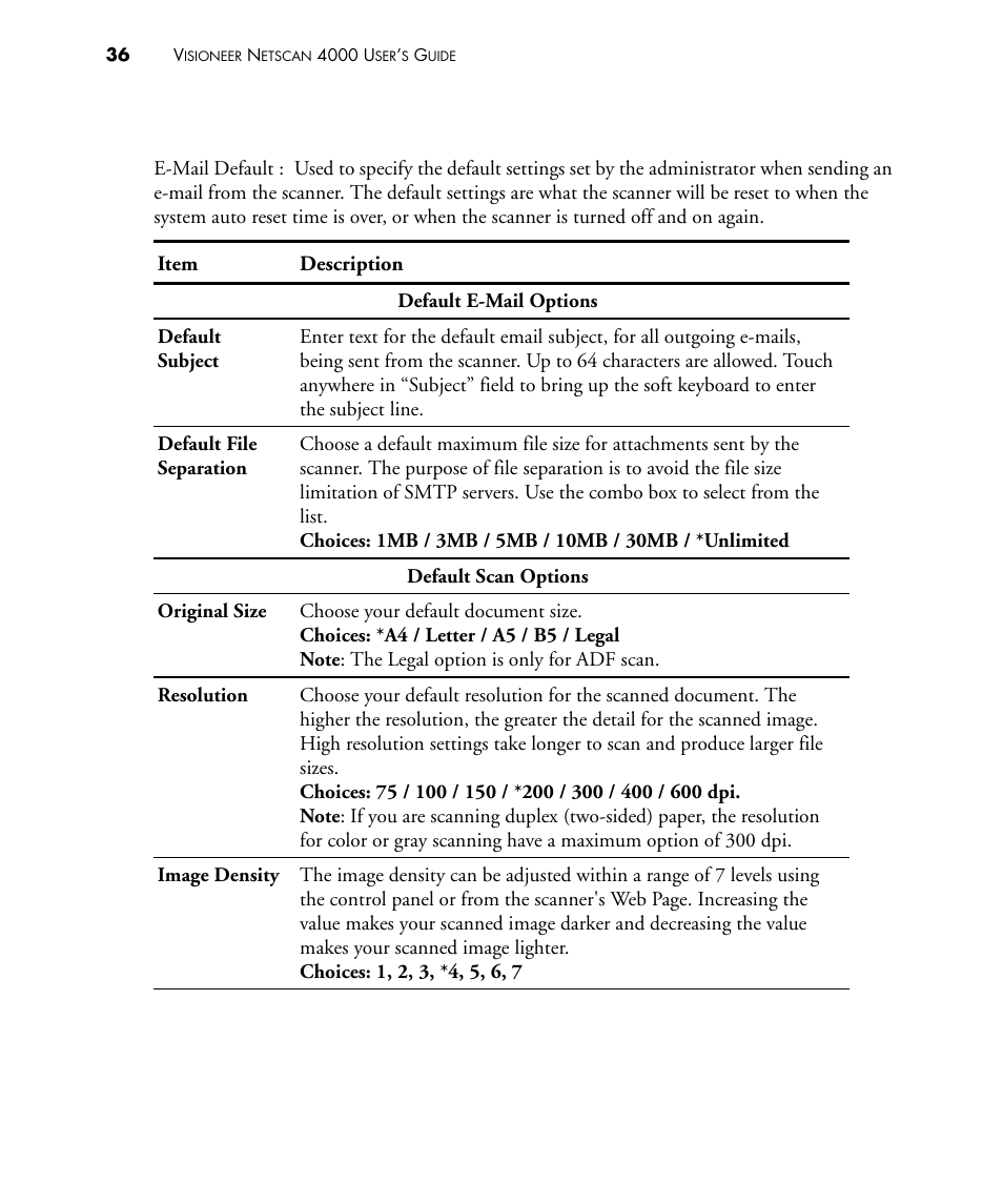 Visioneer NETSCAN 4000 User Manual | Page 43 / 186