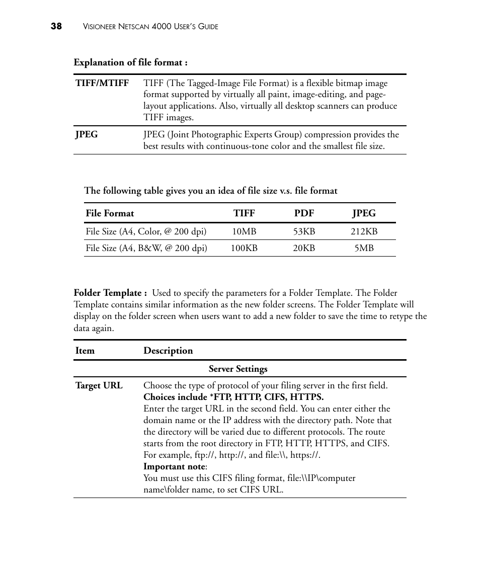 Visioneer NETSCAN 4000 User Manual | Page 45 / 186